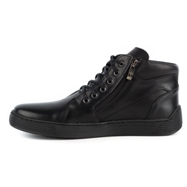 Kampol Herre lædersneakers 120SW sort 1