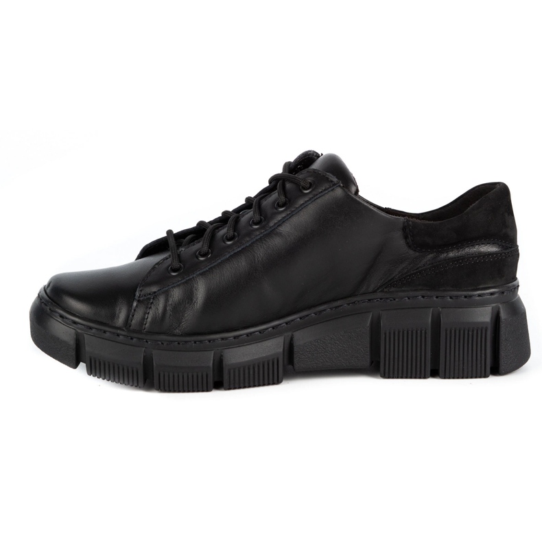 WASAK Damesko lædersneakers 0663W sort 1
