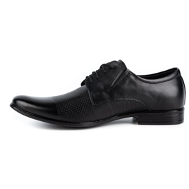 Olivier Herre elegante lædersko 302T3 sort 1
