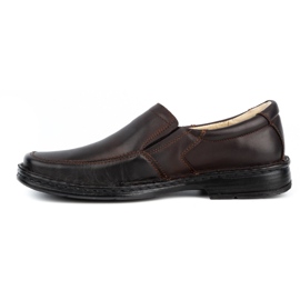 WASAK Læder herre slip-on sko 0114W brun 1