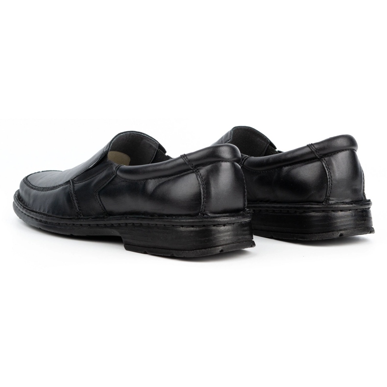 WASAK Herre læder slip-on mokkasiner 0114W, sort 4