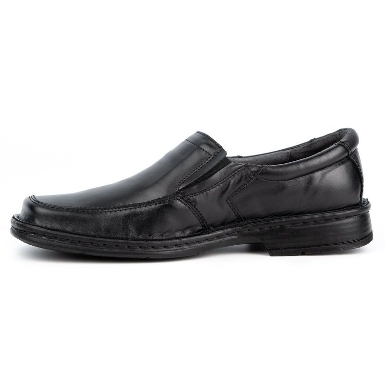WASAK Herre læder slip-on mokkasiner 0114W, sort 1