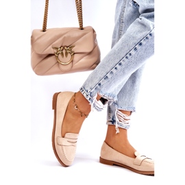 PS1 Komfortable ruskinds loafers til kvinder Beige Lucca 2