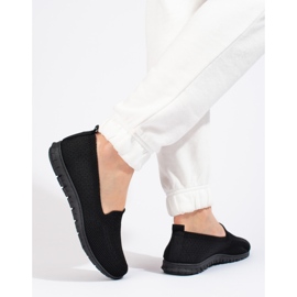 W. Potocki Kvinders slip on tekstil Potocki sort 2