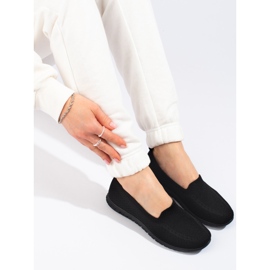 W. Potocki Kvinders slip on tekstil Potocki sort 1