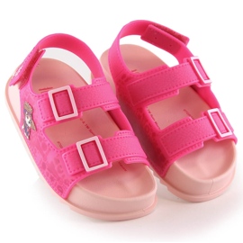 Komfortable lyserøde sandaler til piger Paw Patrol Zaxy JJ385015 07GR21BR 2