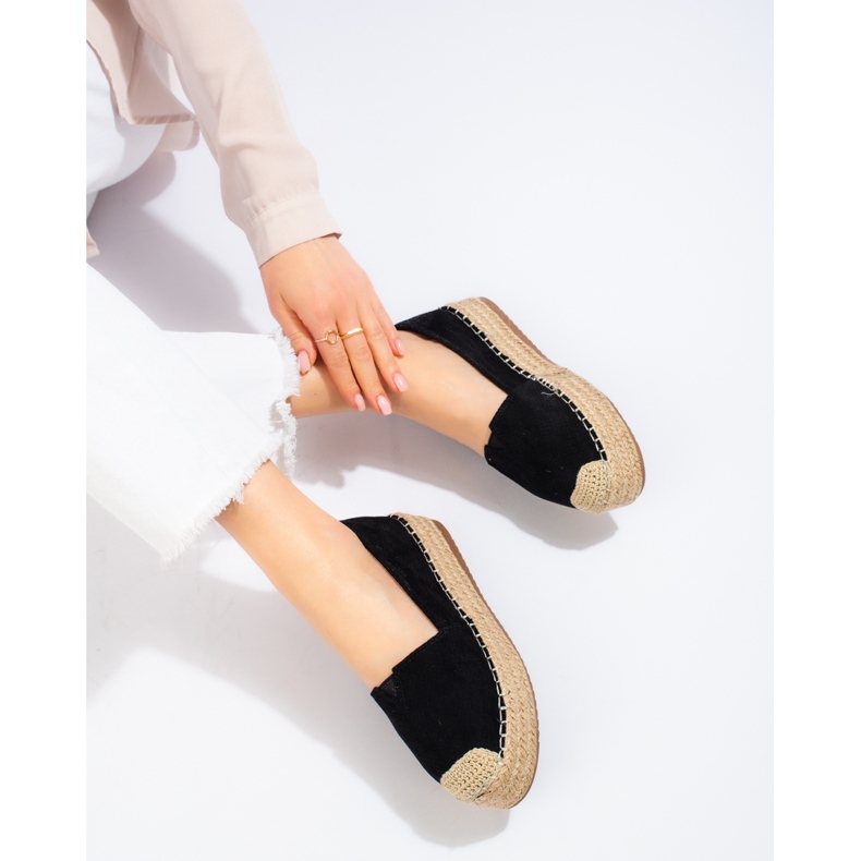 SHELOVET Espadriller på platformen sort 1