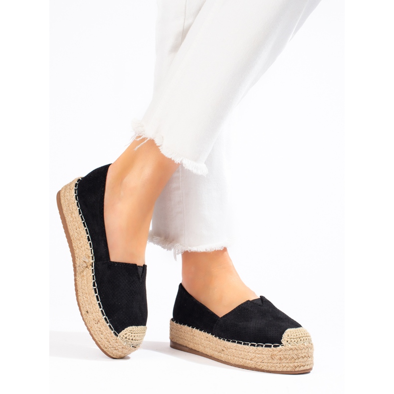 SHELOVET Espadriller på platformen sort 2