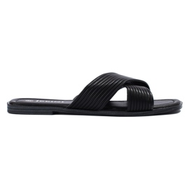 TRENDI Komfortable klassiske flip-flops sort 2