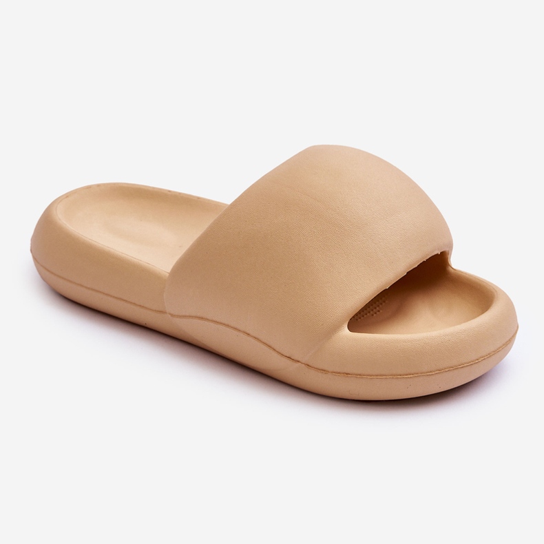 Kvinders Light Foam Platform Hjemmesko Beige Milton 1
