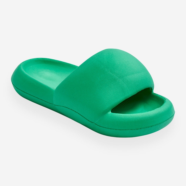 Dame Let Foam Platform Hjemmesko Grøn Milton 2