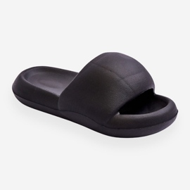 Dame Let Foam Platform Hjemmesko Sort Milton 1