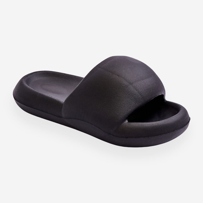 Dame Let Foam Platform Hjemmesko Sort Milton 1