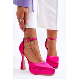Moderigtige højhælede pumper Fuchsia Madness lyserød 1