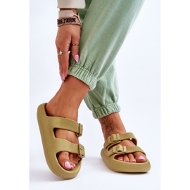 Kvinder Light Foam Slides Green Cleve grøn 2