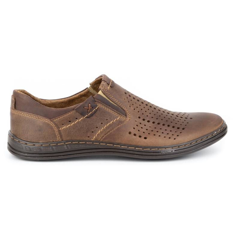 Polbut Herre Brogues 401 sommerbrun 1