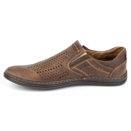 Polbut Herre Brogues 401 sommerbrun 2