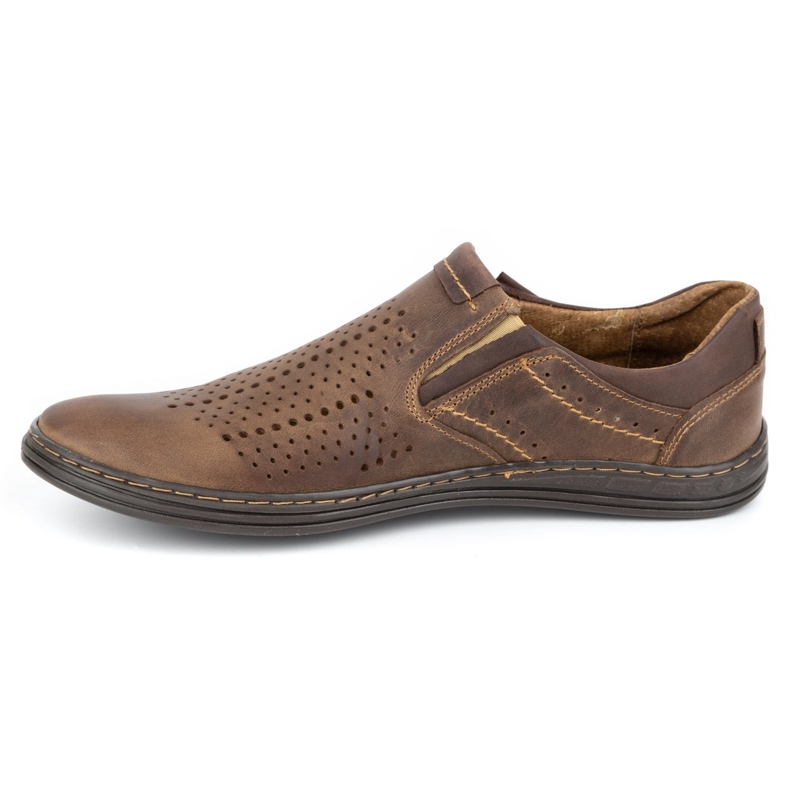 Polbut Herre Brogues 401 sommerbrun 2
