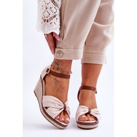 Damesandaler Light Beige Daphne 1