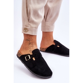 FJ1 Suede Sandaler På Cork Platform Sort Vellma 2