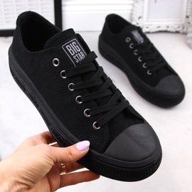 Damesneakers på platformen sorte Big Star LL274A176 1