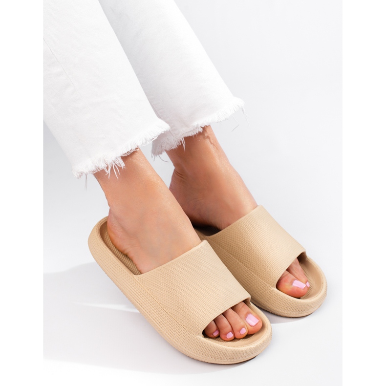 Shelovet creme hjemmesko til kvinder beige 2