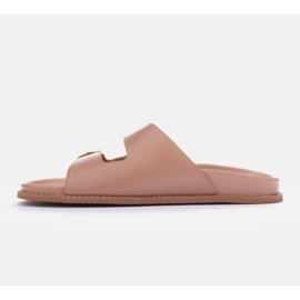 Marco Shoes Hjemmesko med spænder beige 1