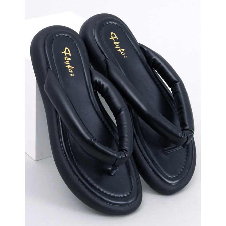 Kvinders Cliff Black flip-flops sort 1