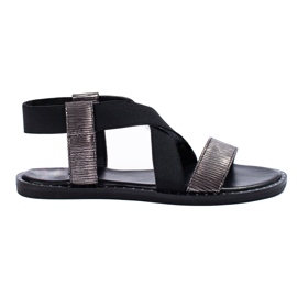 Goodin Komfortable sorte sandaler 2