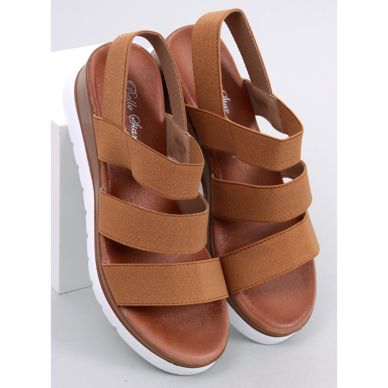 Cregger Camel kile sandaler brun 1