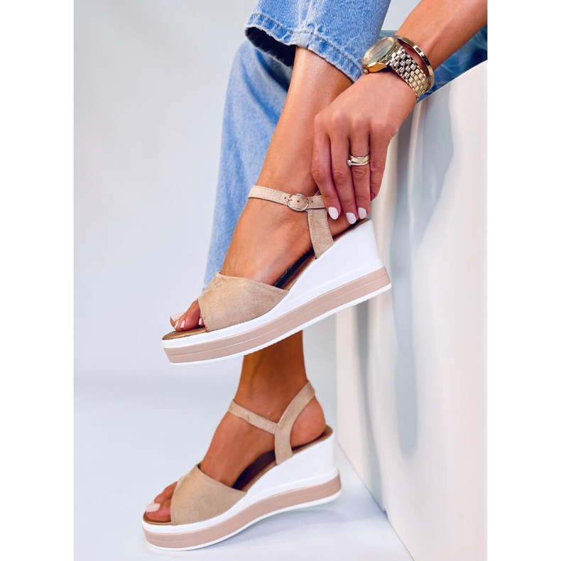 Dirado Beige kile sandaler 2