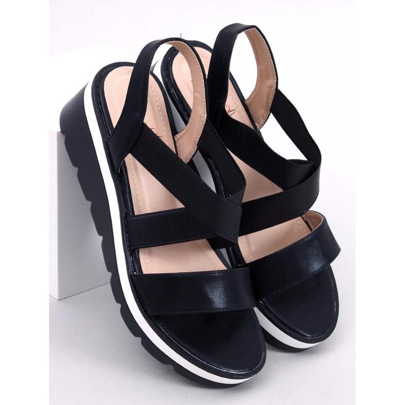 Sethi Black kile sandaler sort 1