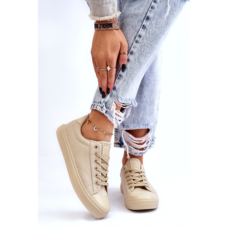 Klassiske lave sneakers Big Star LL274094 Beige 3