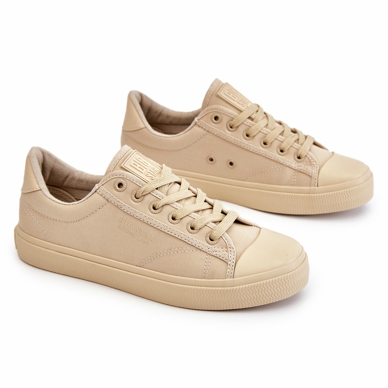 Klassiske lave sneakers Big Star LL274094 Beige 4