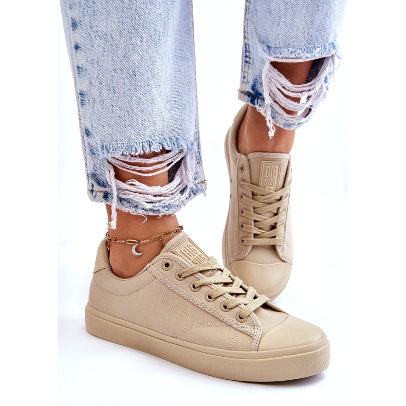 Klassiske lave sneakers Big Star LL274094 Beige 7