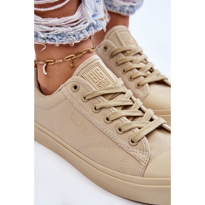 Klassiske lave sneakers Big Star LL274094 Beige 8