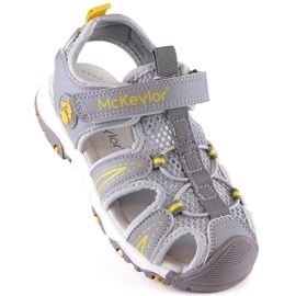 Grå McKeylor 47702 sandaler til drenge med velcro 1
