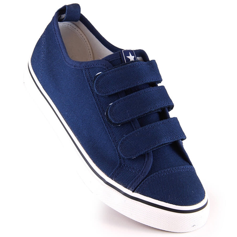 News Nyheder 5791 marineblå velcro børnesneakers 1