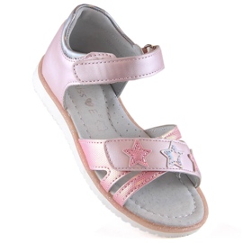 Evento Pige pink velcro sandaler Miss lyserød 1