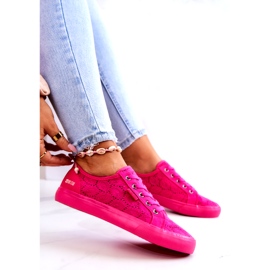 Openwork sneakers Big Star JJ274060 Pink lyserød 7