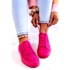 Openwork sneakers Big Star JJ274060 Pink lyserød 1