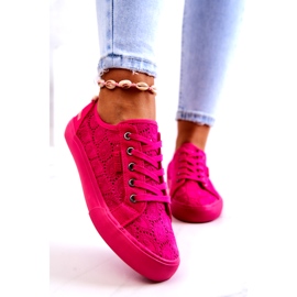 Openwork sneakers Big Star JJ274060 Pink lyserød 3