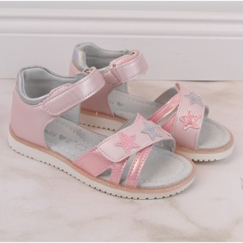 Evento Pige pink velcro sandaler Miss lyserød 3