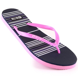 Flade flip-flops til kvinder pink Big Star JJ274A352 lyserød 2