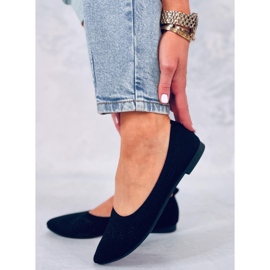 Gennembrudte ballerinaer Forlani Black sort 2
