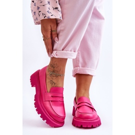 Pink Riverside Læder Slip-On Platform Loafers lyserød 1