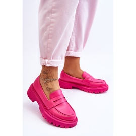 Pink Riverside Læder Slip-On Platform Loafers lyserød 2