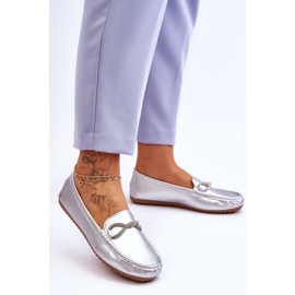 FC3 Slip-on mokkasiner til kvinder med glitterdekoration Sølv i dette øjeblik 2