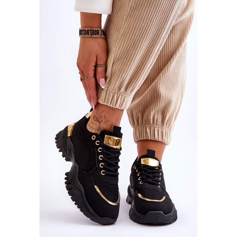 Klassiske Platform Sneakers Black Need It sort 1
