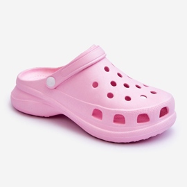PG2 Skum glider Crocs på en tyk sål Pink Katniss lyserød 1